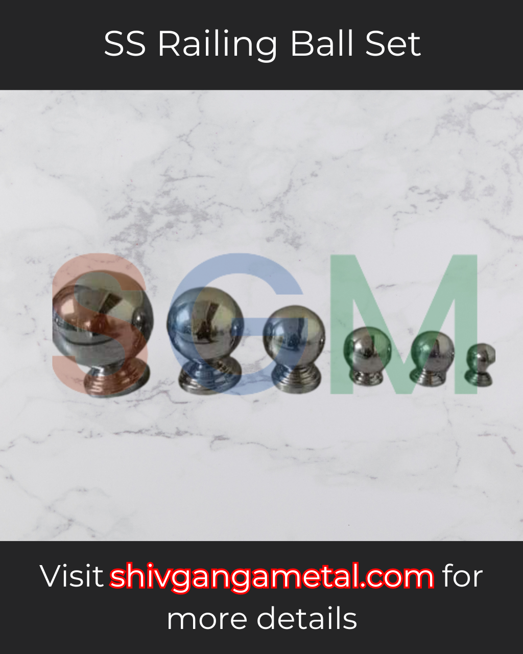 SS Railing Ball Set